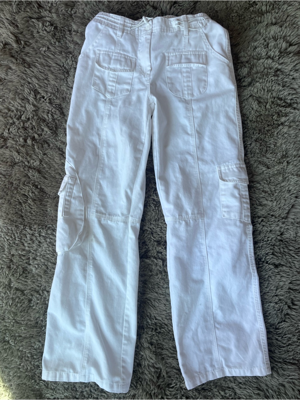 Brandy Melville/John Galt White Cargo Pants